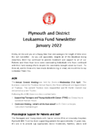 PDLF NEWSLETTER Jan 2022